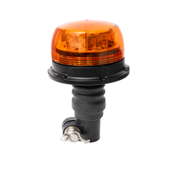 Rotativo Led ámbar Super mini base tubular flexible 12/24 volts
