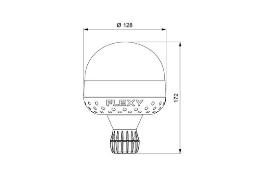 Rotierende Led R65 flexibler röhrenförmiger Sockel Autoblock 12/24 Volt E-VENUS