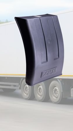 Para-lama de base plana com meia barbatana curva 460