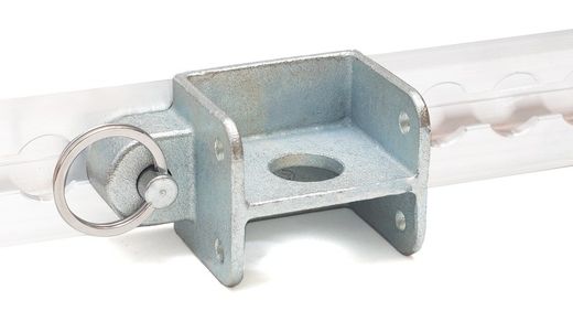 Halterung für Schienenlastträger in der Luftfahrt