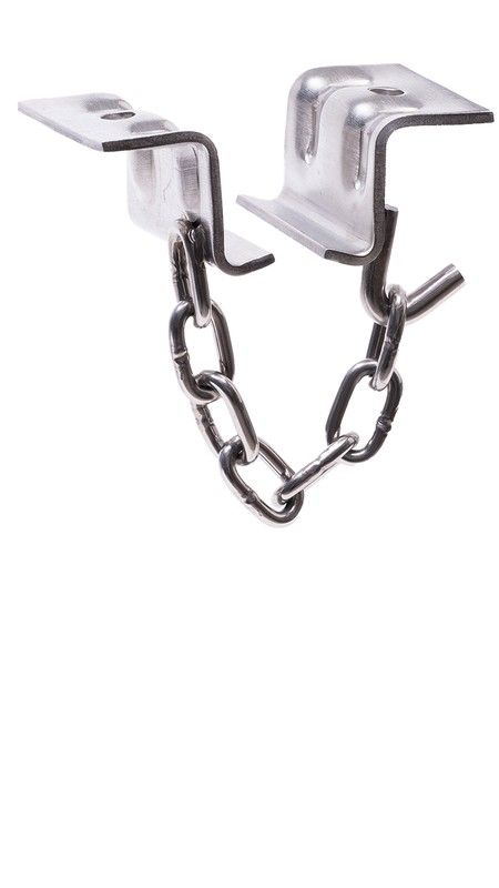 Supporto flangia di fissaggio omega per gancio carne in acciaio inox