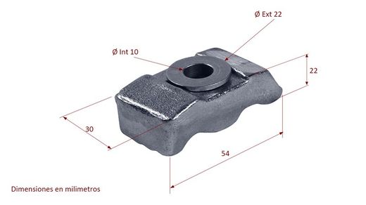 Chassis support with washer - 25