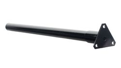 Mudguard support tube Ø42 mm straight 75 cm with plate
