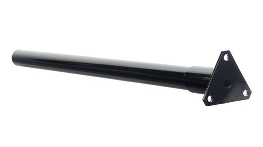 Mudguard support tube Ø42 mm straight 75 cm with plate