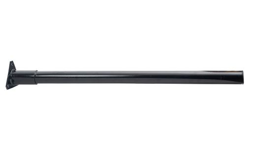 Mudguard support tube Ø42 mm straight 75 cm with plate