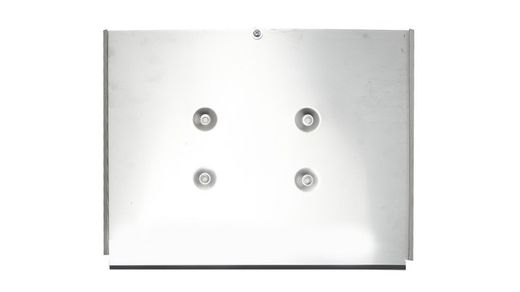 Soporte inoxidable para intercambio de placas de materias peligrosas