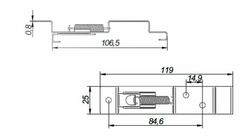 Clip license plate holder 1 unit