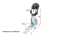 Rotating support for rotating rotating beacon vertical folding plate