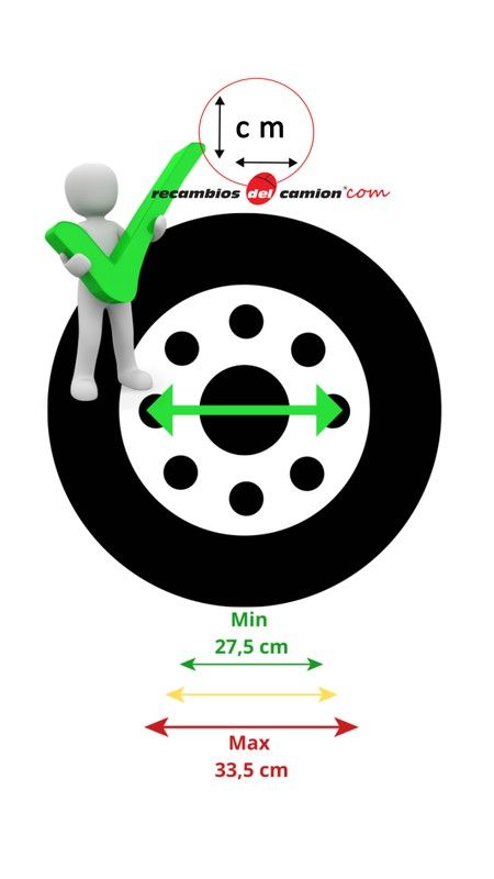Suporte de roda sobressalente para caminhão com elevador 275-335