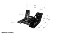 Suporte de roda sobressalente para caminhão com elevador 275-335