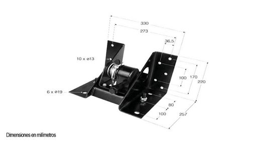 Suporte de roda sobressalente para caminhão com elevador 275-335