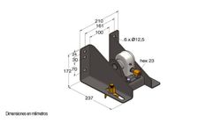 Caminhão de suporte de roda sobressalente com elevador e manivela 150-245