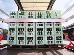 Mobile aluminum partition with fixing clamps extendable load 2'4 to 2'7 m truck