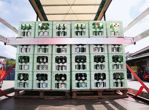 Mobile aluminum partition with fixing clamps extendable load 2'4 to 2'7 m truck