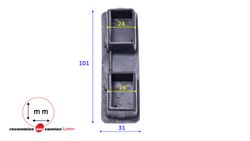 Rectangular anti-cyclist bar protection cap
