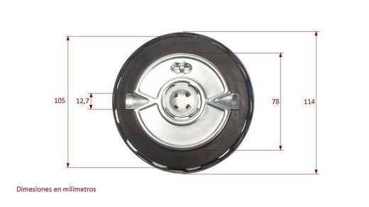 Tappo benzina-olio senza chiave Mitsubishi Canter