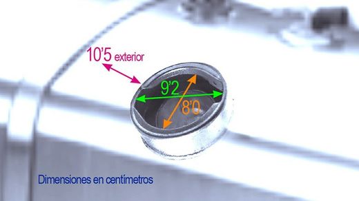 Tappo Diesel con chiave da 80 mm
