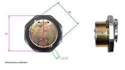 Tappo Diesel con chiave Mitsubishi Canter