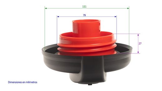Tapón gasoil con llave Renault Midliner
