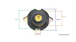 Universal cap with valve Ø 60 mm for radiator