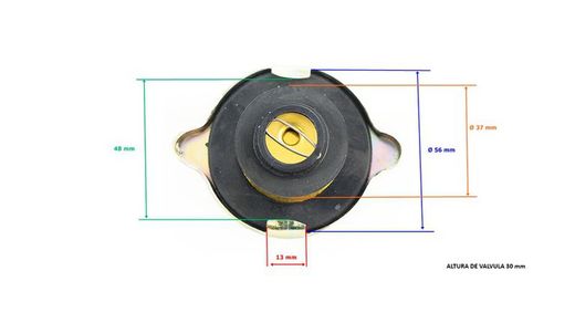 Universal cap with valve Ø 60 mm for radiator