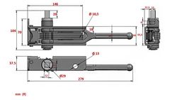 Right canvas tensioner with slot adapter