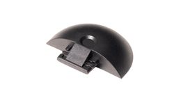 Black plastic terminal cargo rail half-round aeronautical aluminum