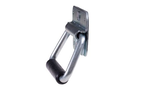 Maçaneta para porta em ferro zincado com maçaneta fechada 115