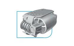 Steel bumper stop 1 galvanized roller 230 Pommier S ROLL-H1