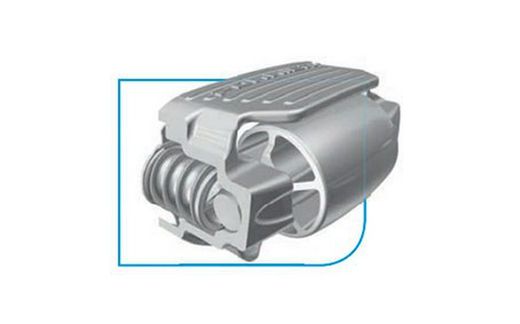 Steel bumper stop 1 galvanized roller 230 Pommier S ROLL-H1