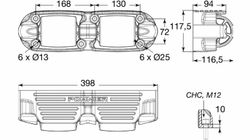 Steel bumper bumper 2 galvanized roller 398 Pommier S ROLL-H2