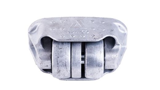 AdaRoll galvanized steel roller stop bumper