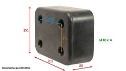 Rubber bumper stop 201 type Schmitz