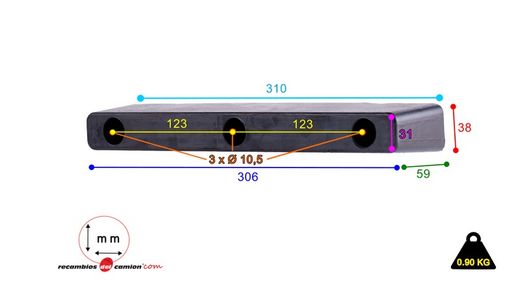 Bumper rubber bumper 320