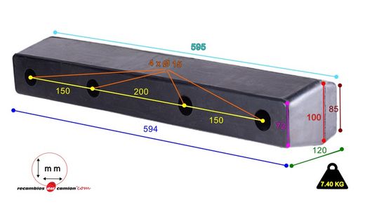 Bumper rubber bumper 595