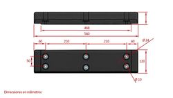 Bumper rubber stopper 6 holes semi-trailer