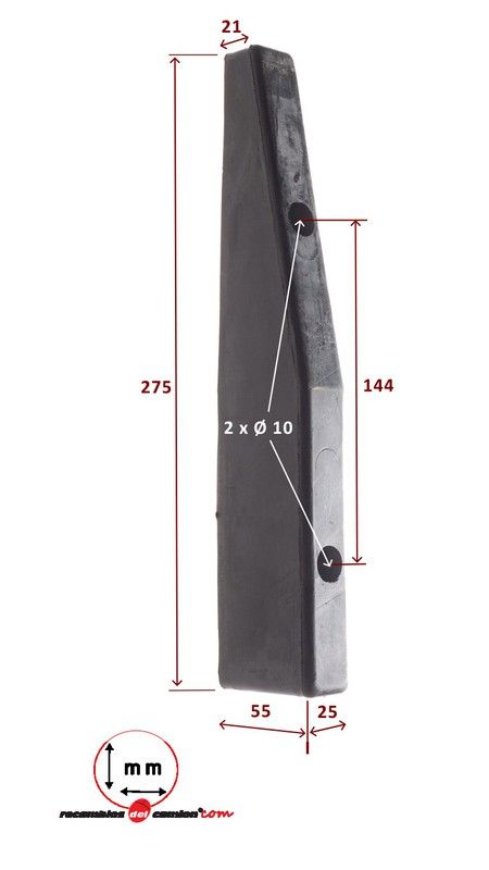 Rear upper side rubber stopper 275 Schmitz type