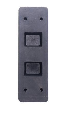 Rear rubber stopper 318x100x95 mm Krone type