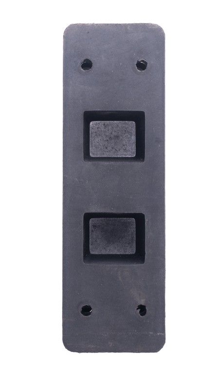 Rear rubber stopper 318x100x95 mm Krone type