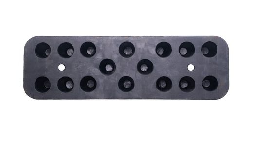 Rear rubber stopper 430x135x100 mm SOR type