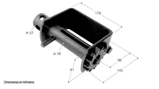 Verstärkter Ladungsanlegeplatz für LKW-Winden mit Seil oder Band mit Schweißbasis