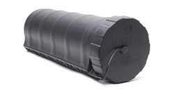 Waterproof black plastic external document holder tube for truck