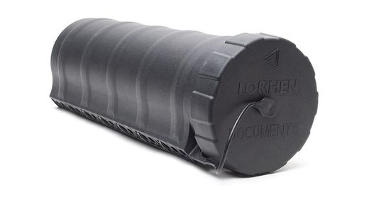 Waterproof black plastic external document holder tube for truck