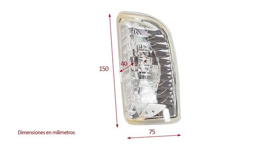 Mirror indicator lamp Nissan NT400 Cabstar - Renault Maxity