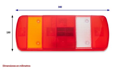 Cabochon diffuseur de lentille de diffuseur de feu arrière multifonction Scania