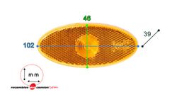 Amber side marker light for NV400, MASTER, MOVANO