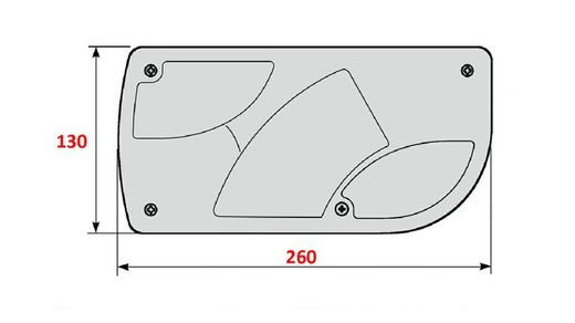Lente traseira esquerda (lado do motorista) 7 serviços Cobo
