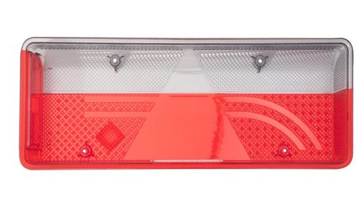 Vetro posteriore destro del rimorchio (lato passeggero) con finestrino luce targa Europoint III Aspock