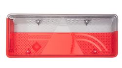 Tulipe arrière droite de remorque (côté passager) sans vitre d'éclairage de plaque d'immatriculation Aspock Europoint III