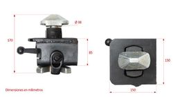 Twist Lock shaft container Ø 38 mm